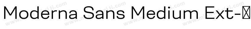Moderna Sans Medium Ext字体转换